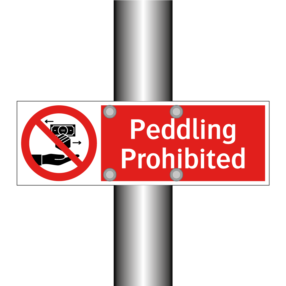 Peddling Prohibited