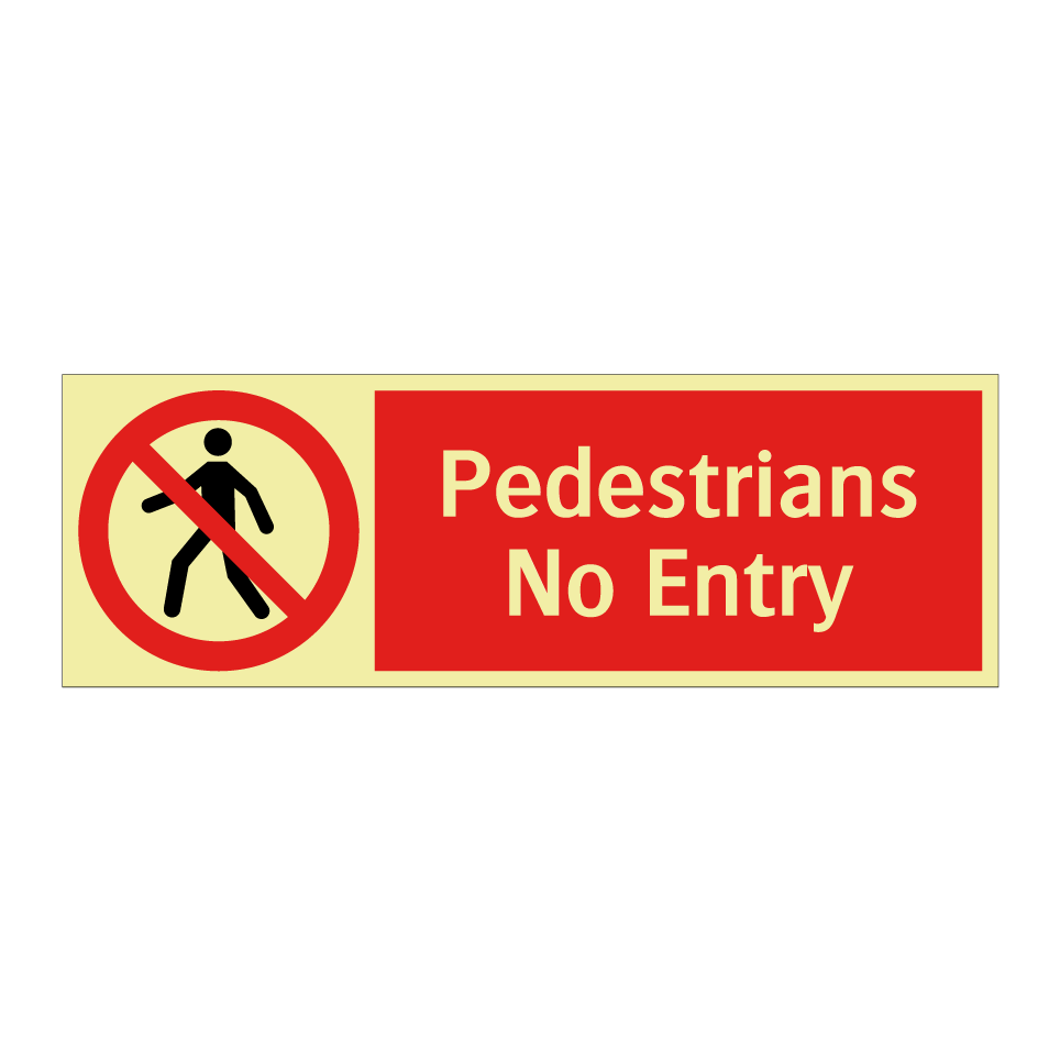 Pedestrians No Entry