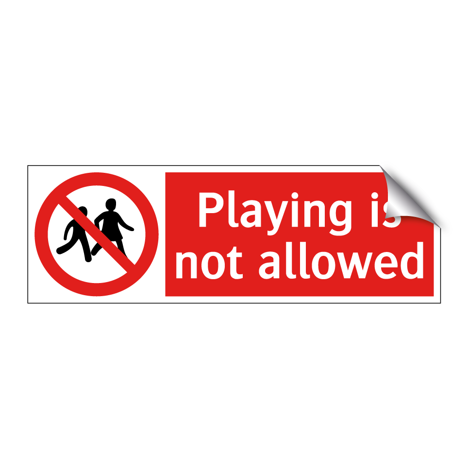 Playing is not allowed