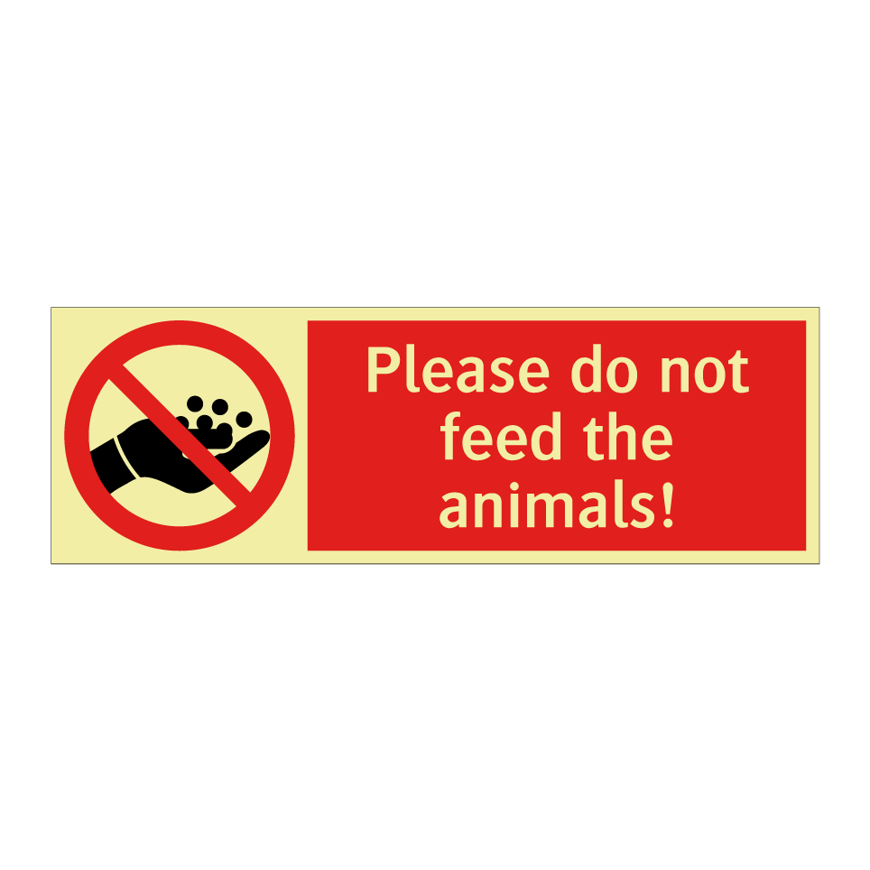 Please do not feed the animals!