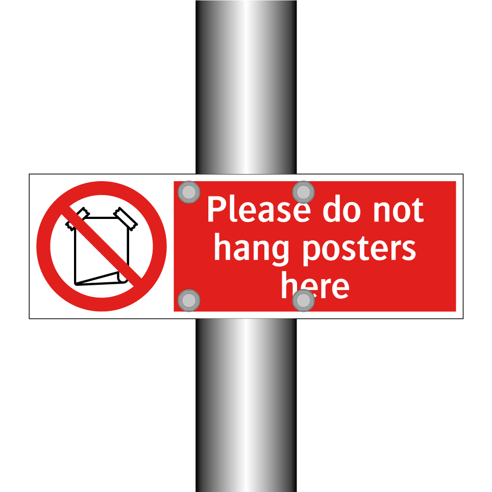 Please do not hang posters here