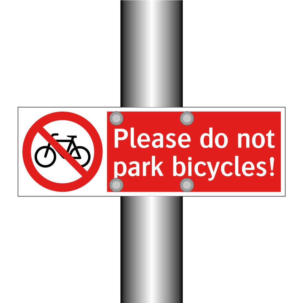Please do not park bicycles!