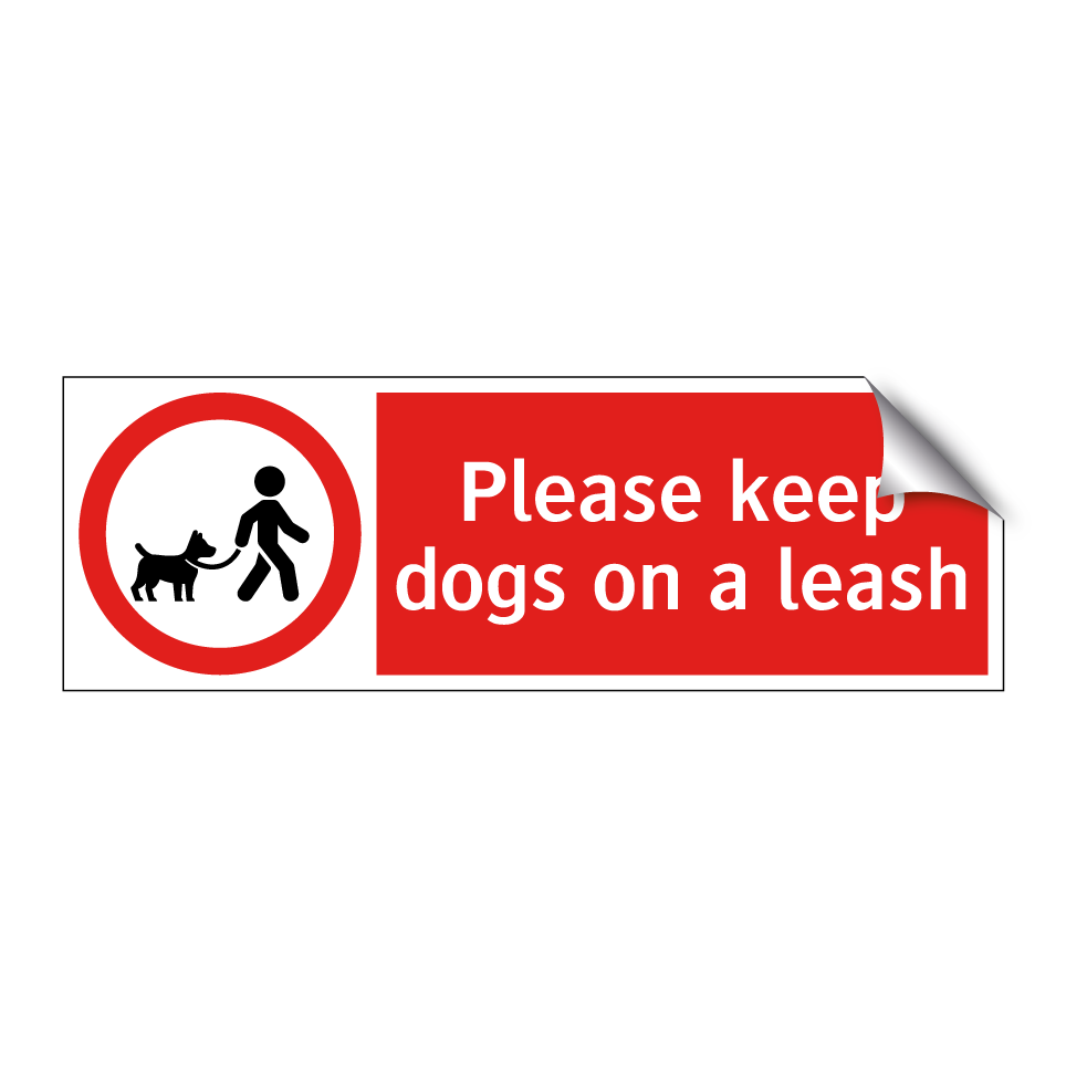 Please keep dogs on a leash
