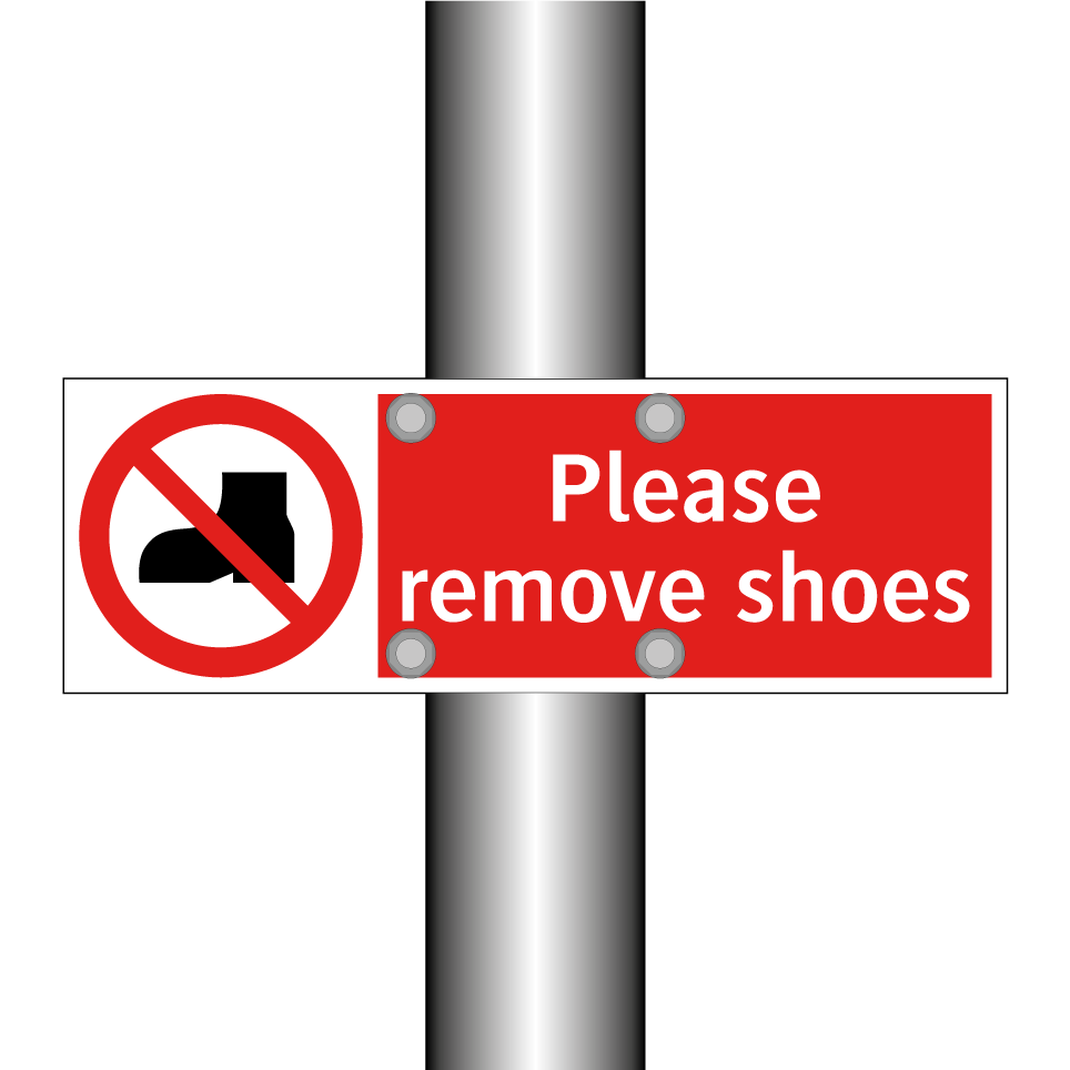 Please remove shoes