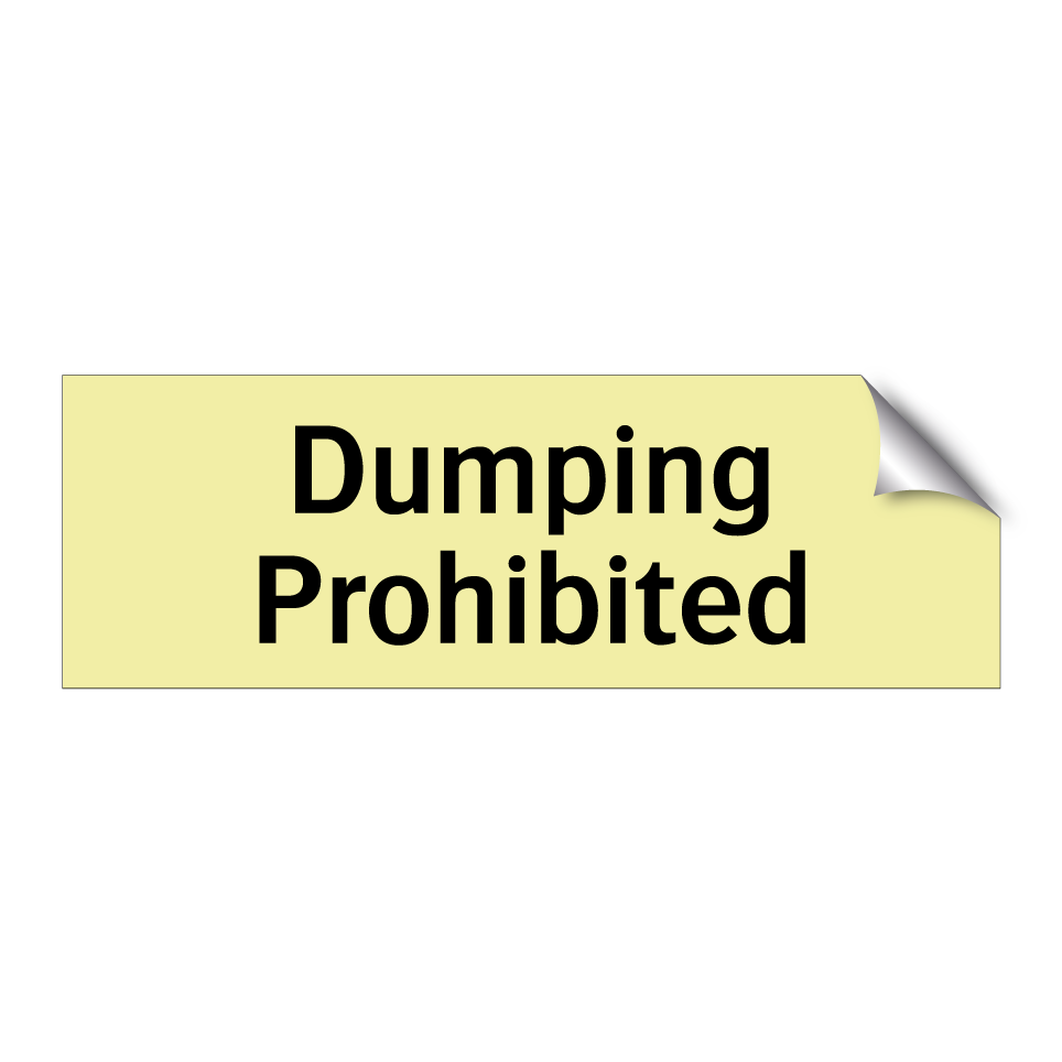 Dumping Prohibited
