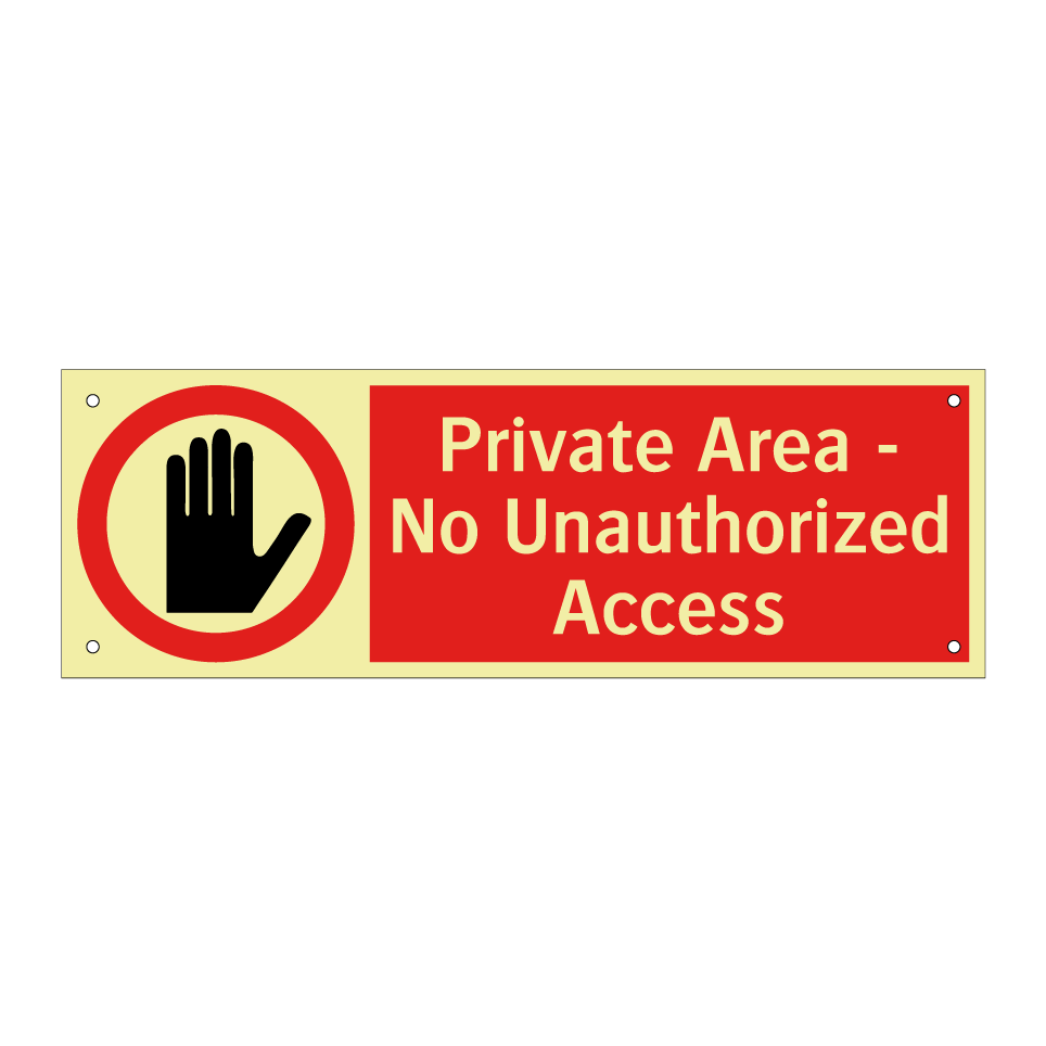 Private Area - No Unauthorized Access