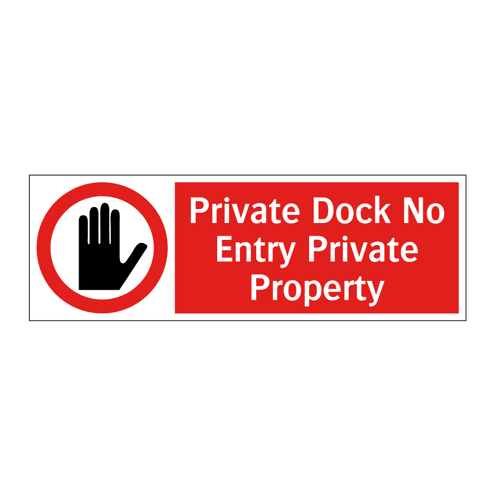 Private Dock No Entry Private Property