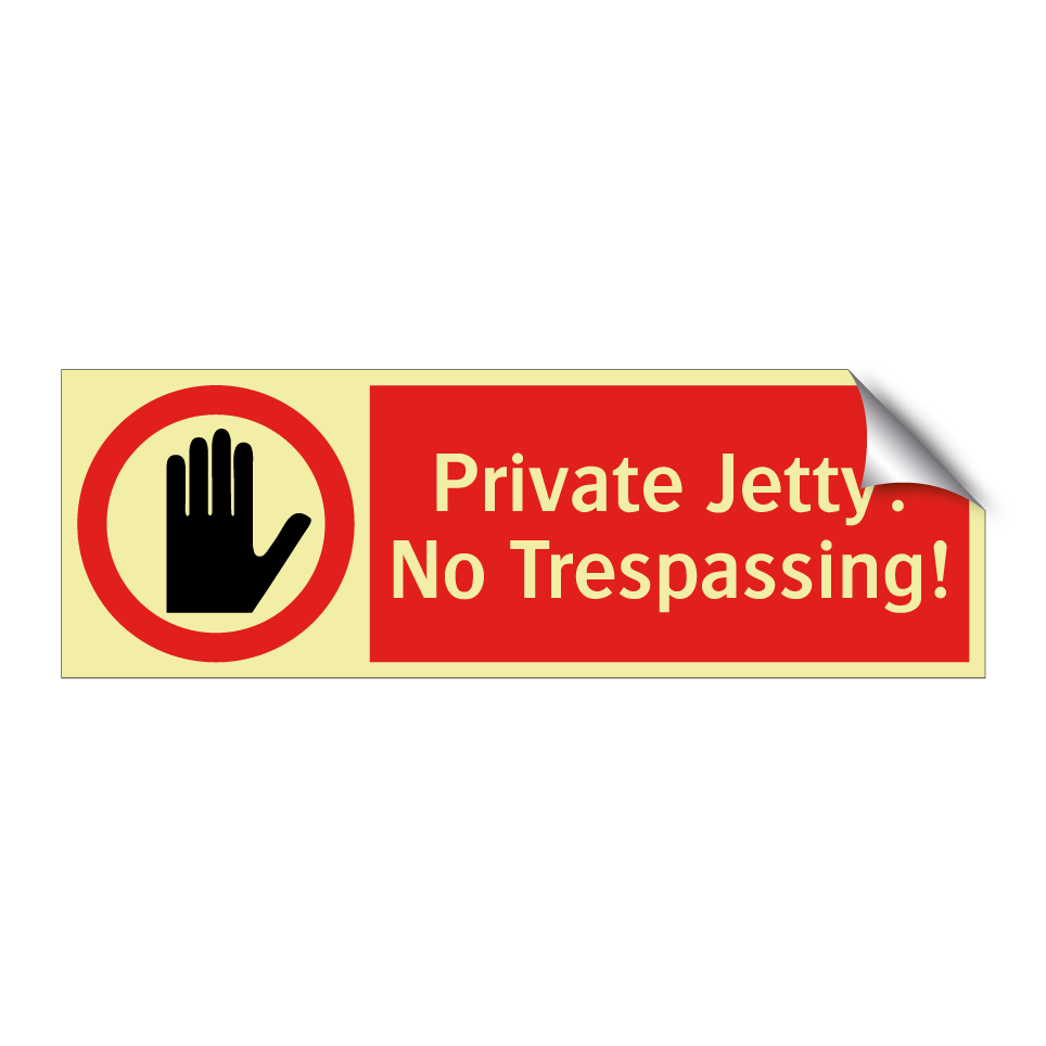 Private Jetty: No Trespassing!