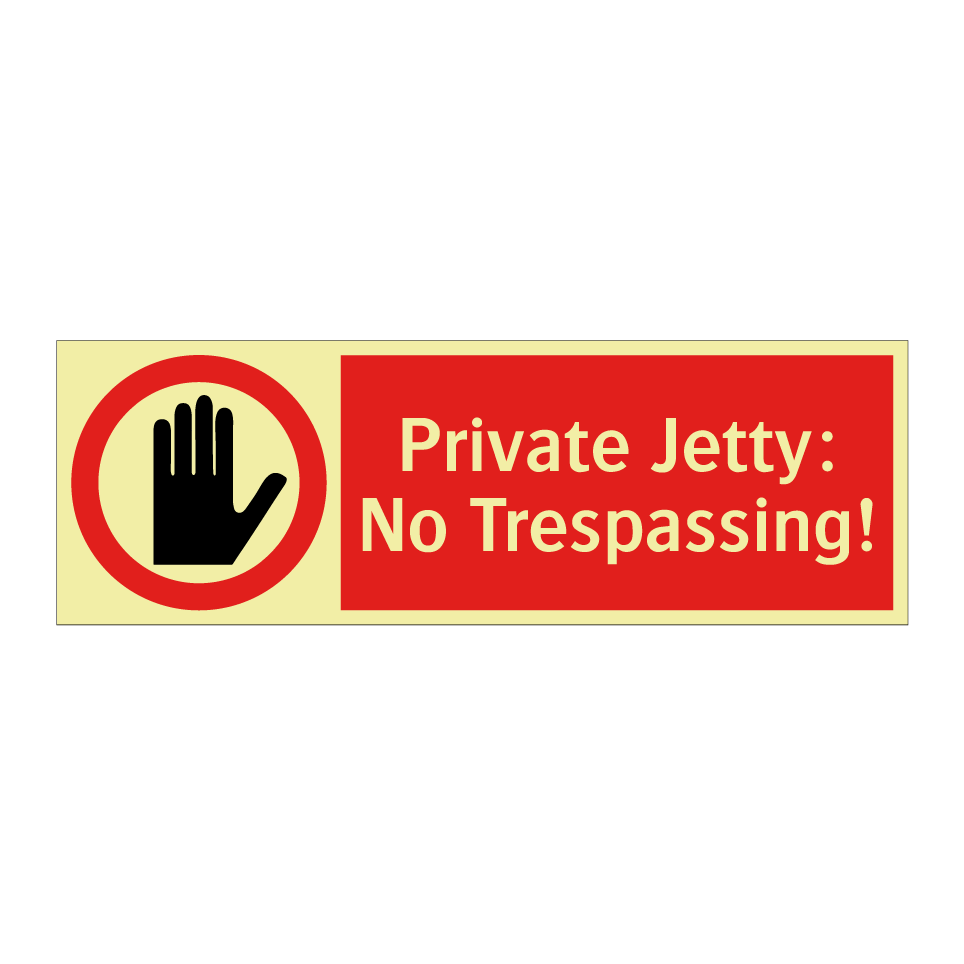 Private Jetty: No Trespassing!