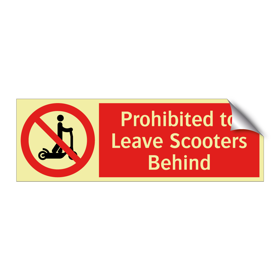 Prohibited to Leave Scooters Behind