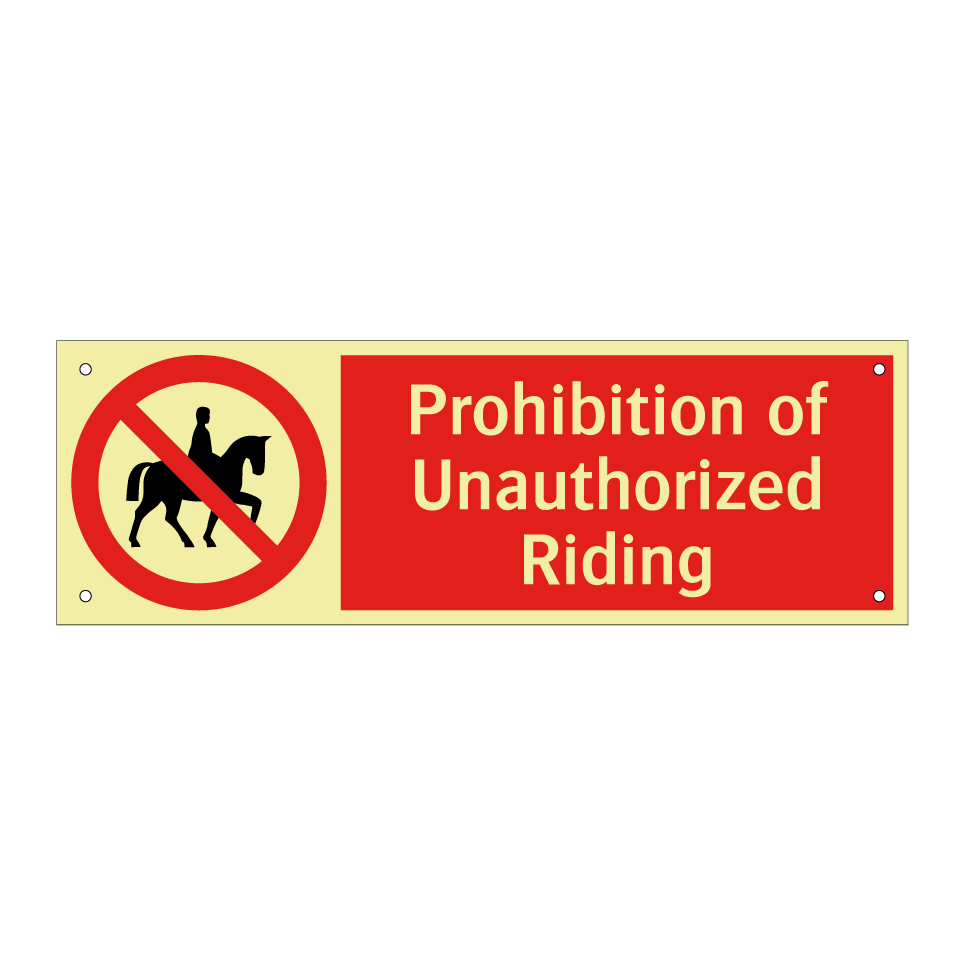 Prohibition of Unauthorized Riding