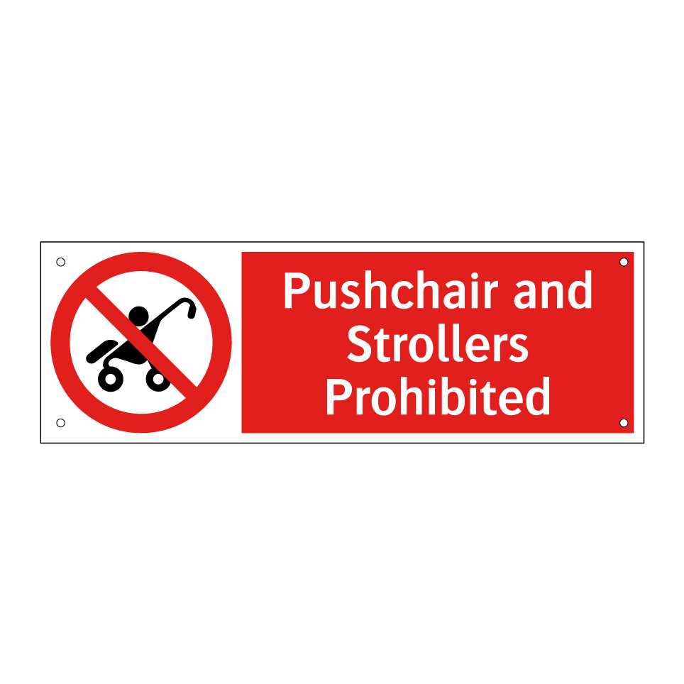 Pushchair and Strollers Prohibited