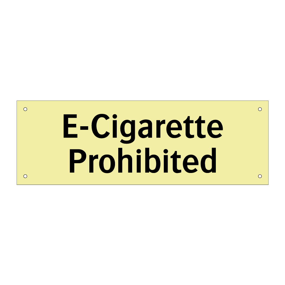 E-Cigarette Prohibited