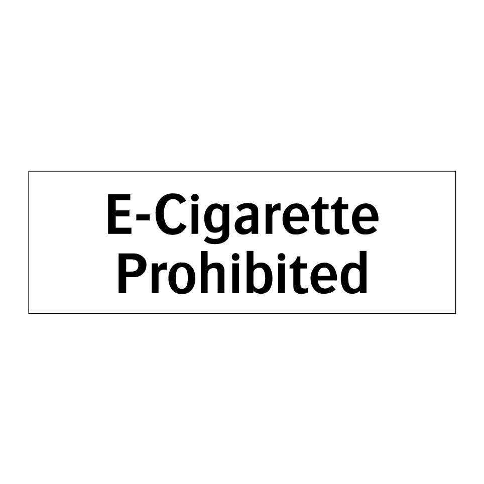 E-Cigarette Prohibited