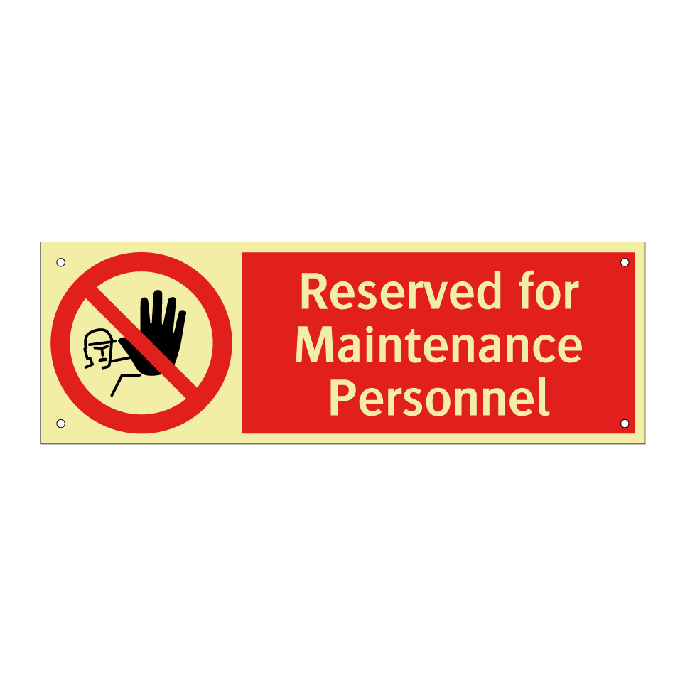 Reserved for Maintenance Personnel
