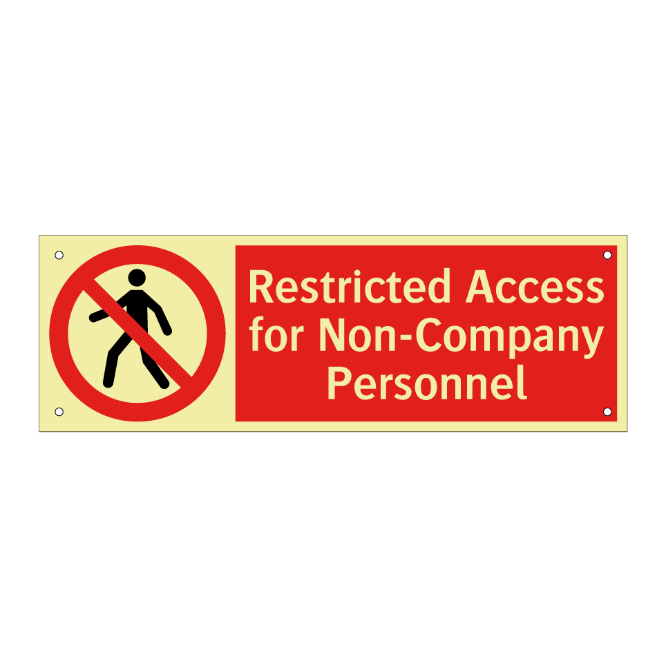 Restricted Access for Non-Company Personnel