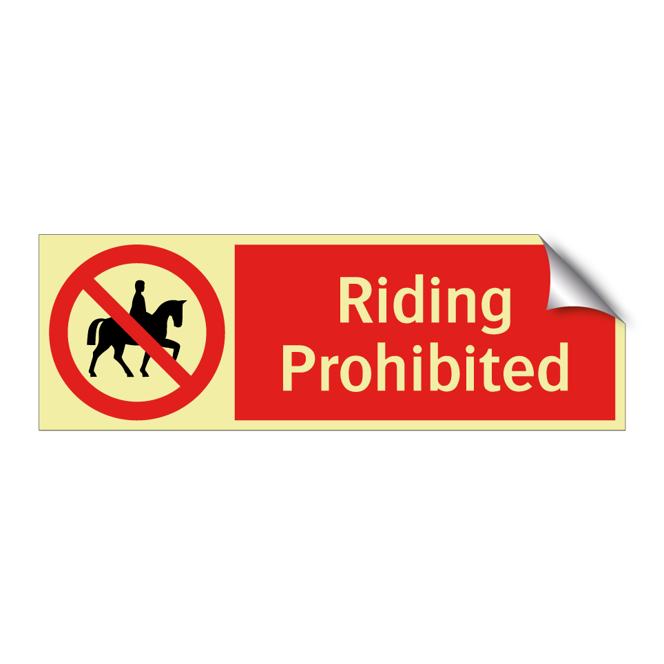 Riding Prohibited