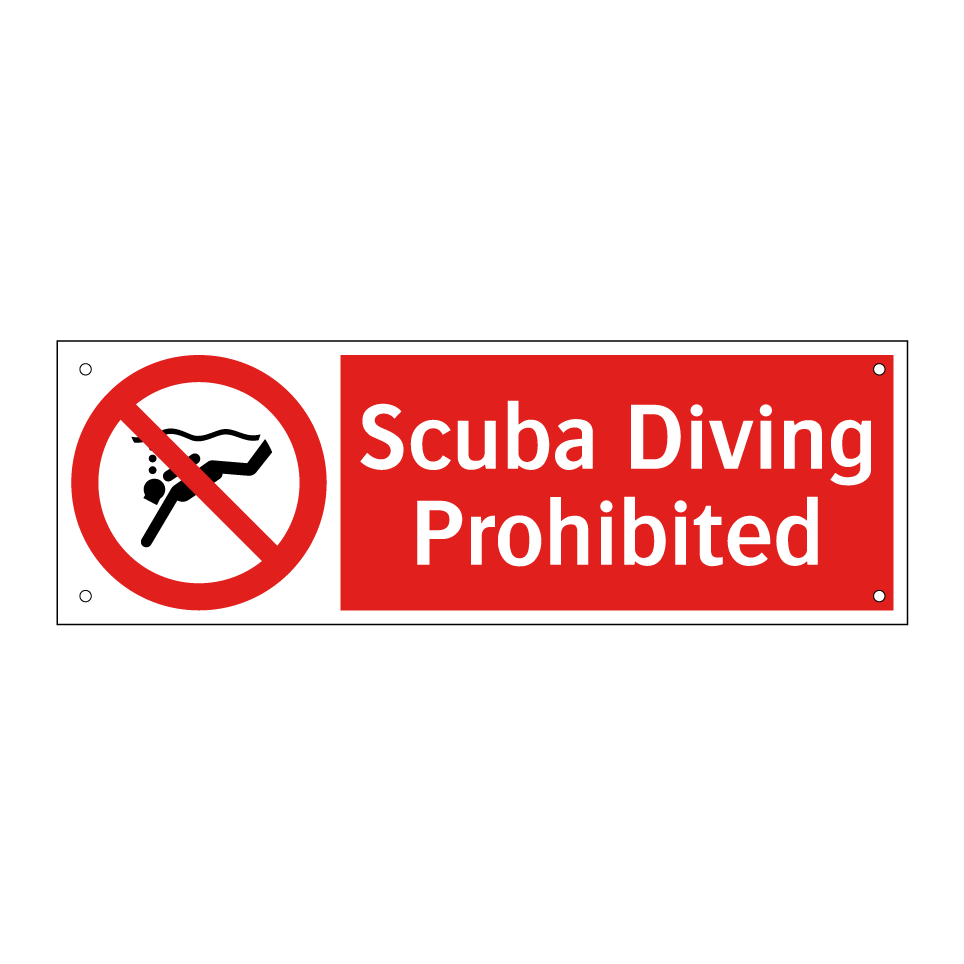 Scuba Diving Prohibited