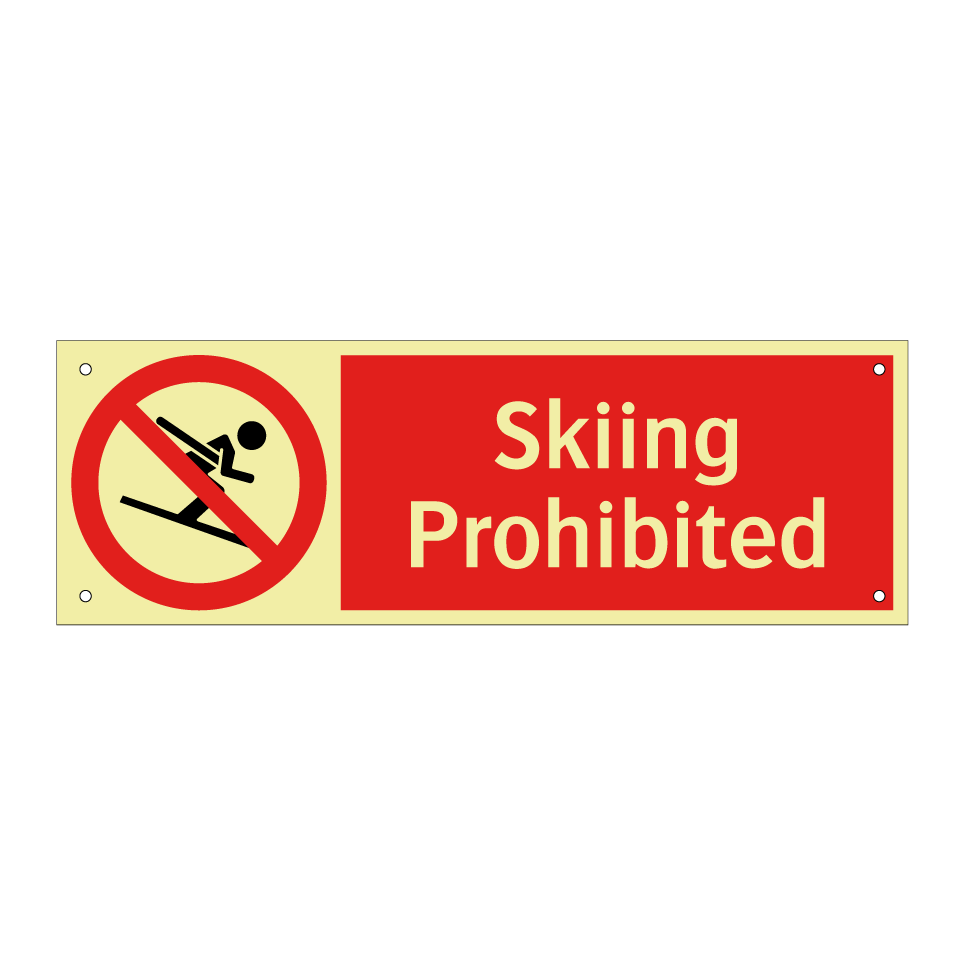 Skiing Prohibited
