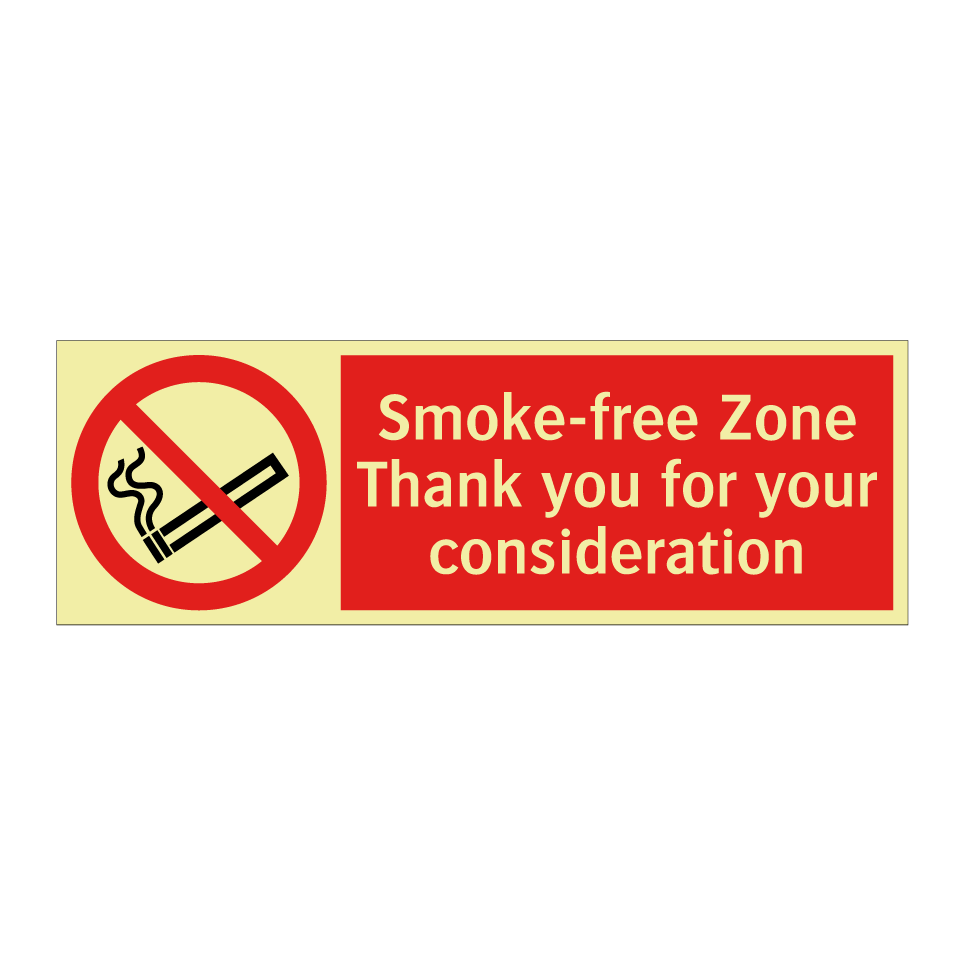 Smoke-free Zone Thank you for your consideration