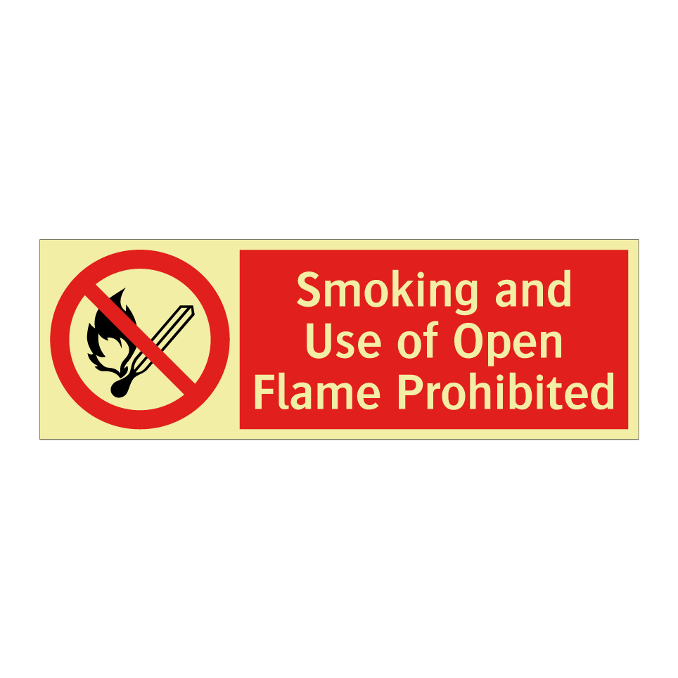 Smoking and Use of Open Flame Prohibited