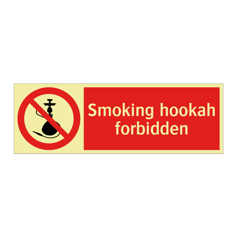 Smoking hookah forbidden