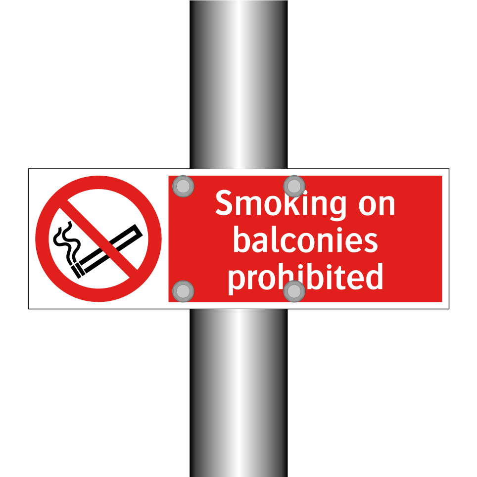 Smoking on balconies prohibited