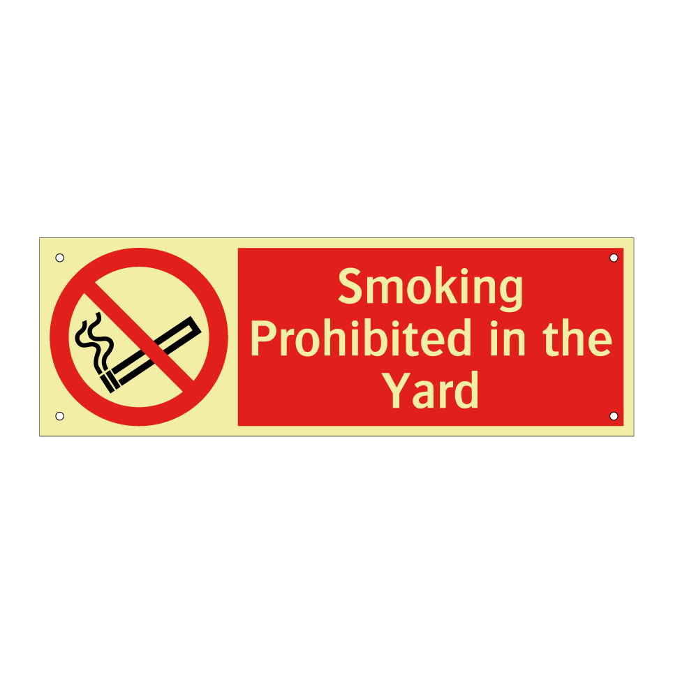Smoking Prohibited in the Yard