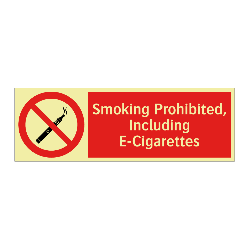Smoking Prohibited, Including E-Cigarettes