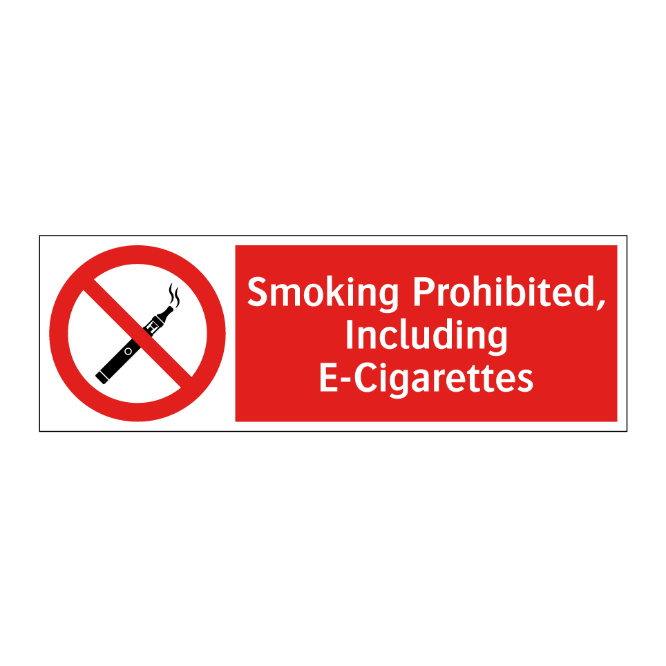 Smoking Prohibited, Including E-Cigarettes