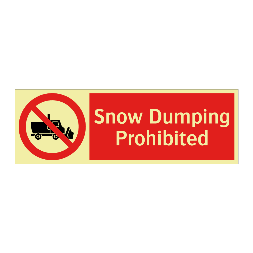 Snow Dumping Prohibited