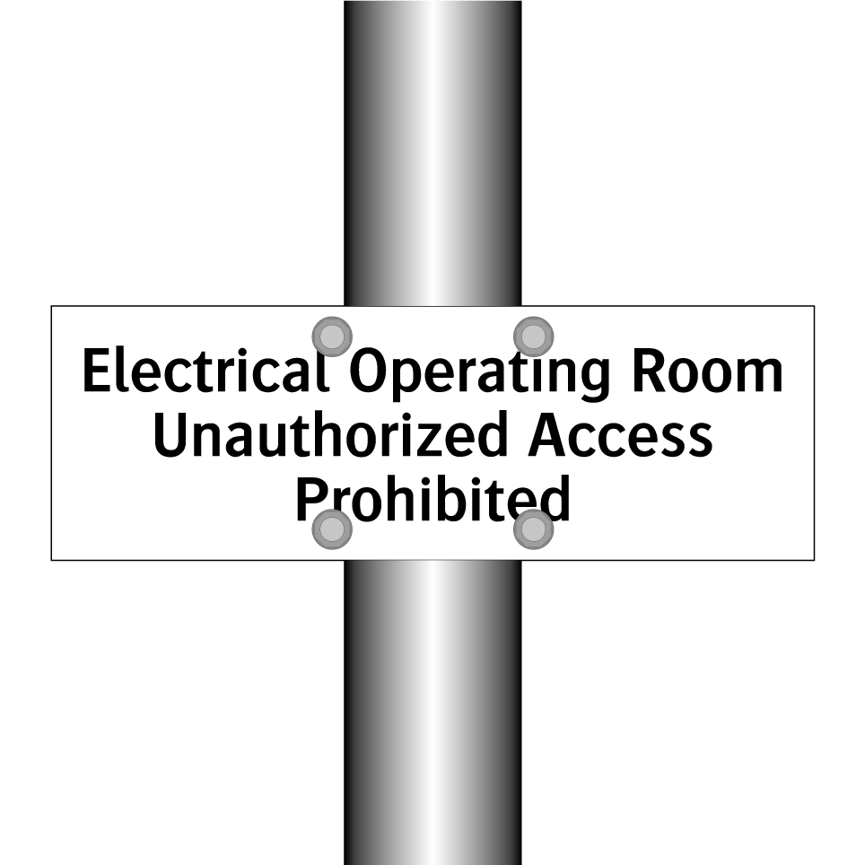 Electrical Operating Room Unauthorized Access Prohibited
