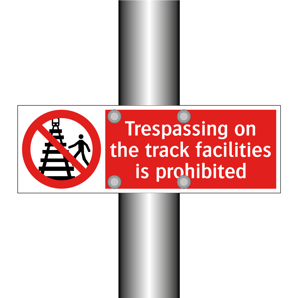 Trespassing on the track facilities is prohibited