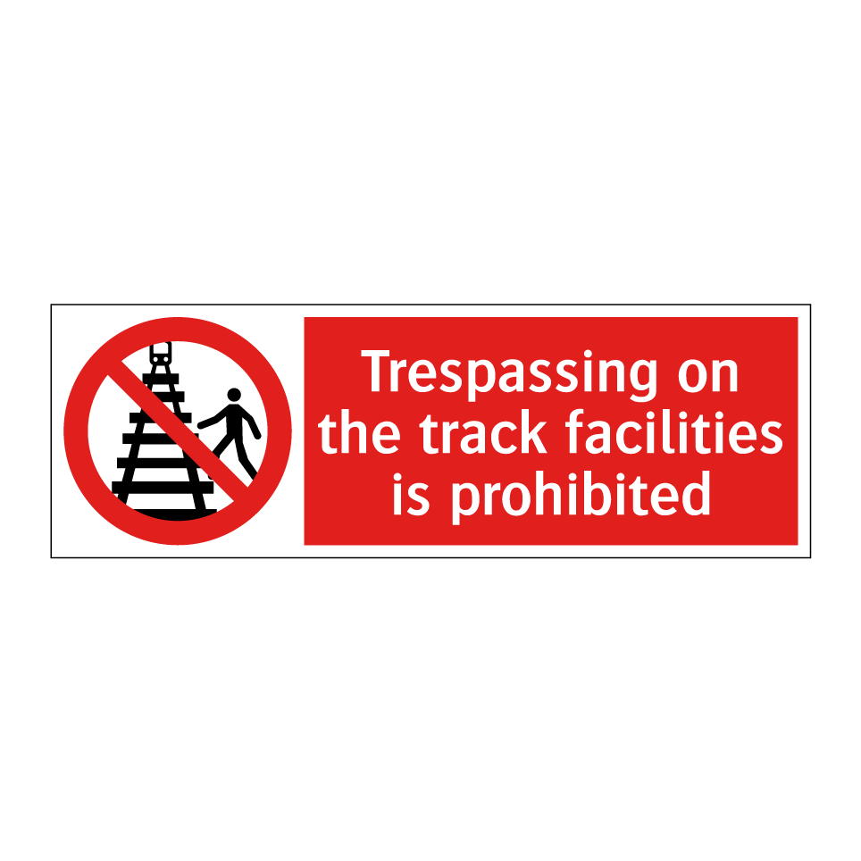 Trespassing on the track facilities is prohibited