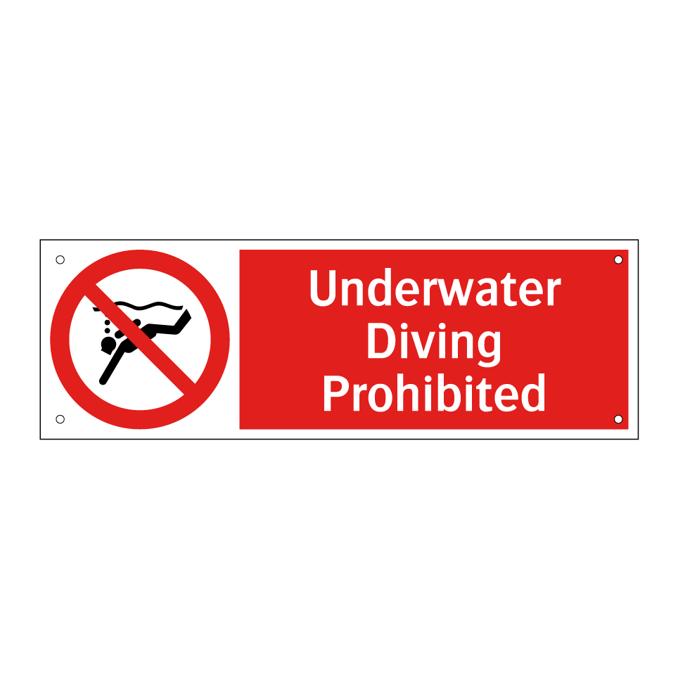 Underwater Diving Prohibited