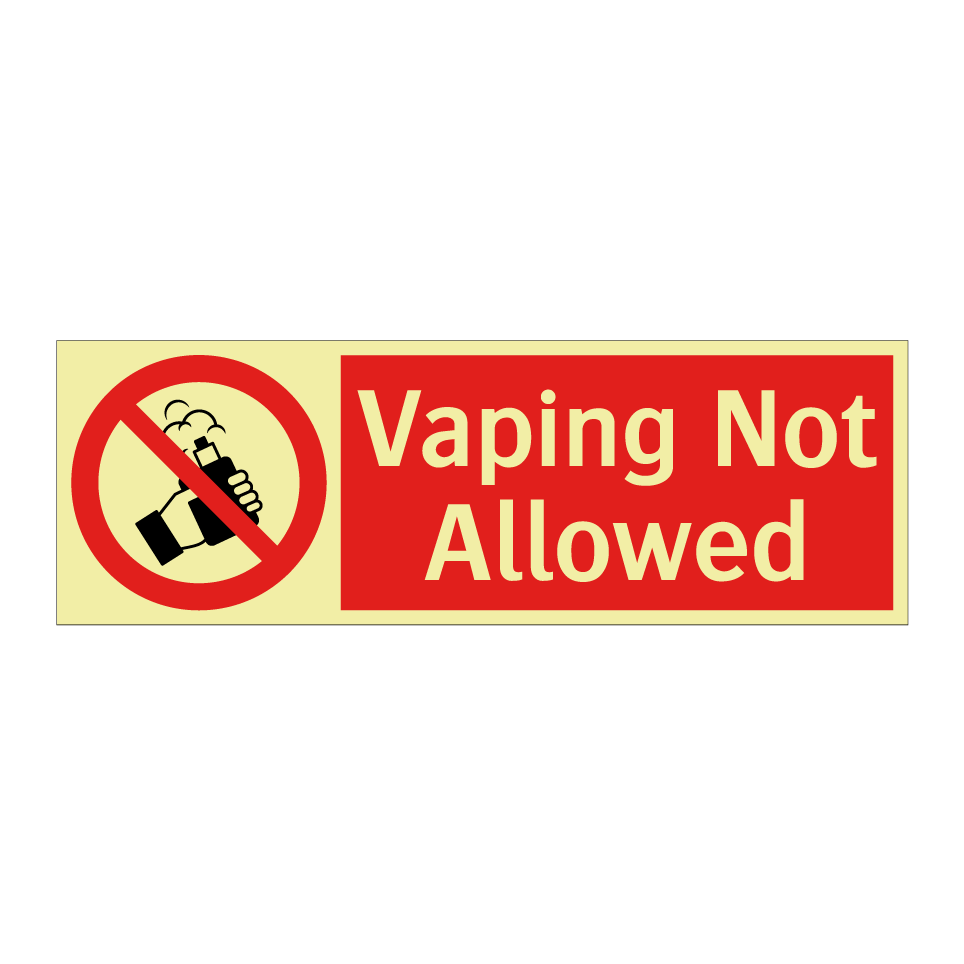 Vaping Not Allowed