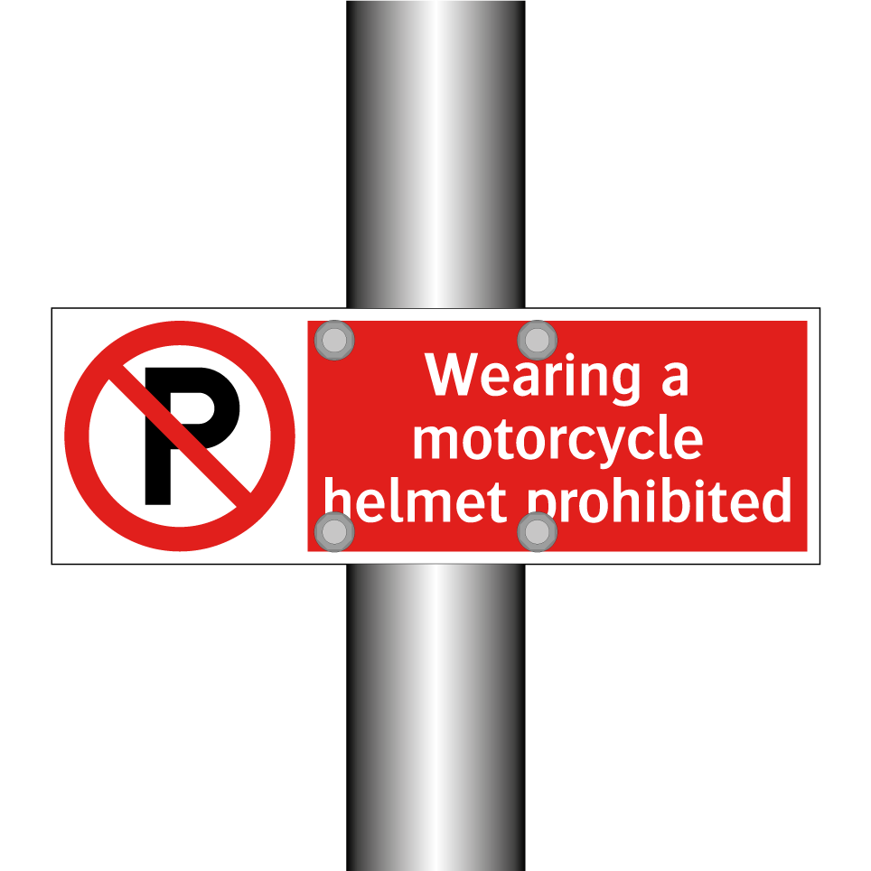 Wearing a motorcycle helmet prohibited