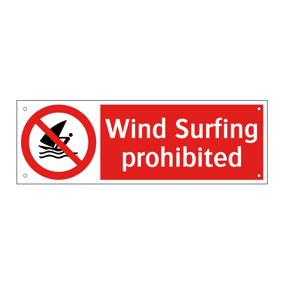 Wind Surfing prohibited