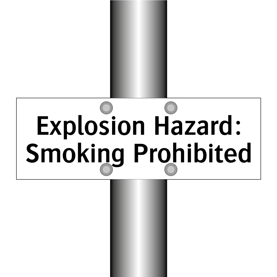 Explosion Hazard: Smoking Prohibited