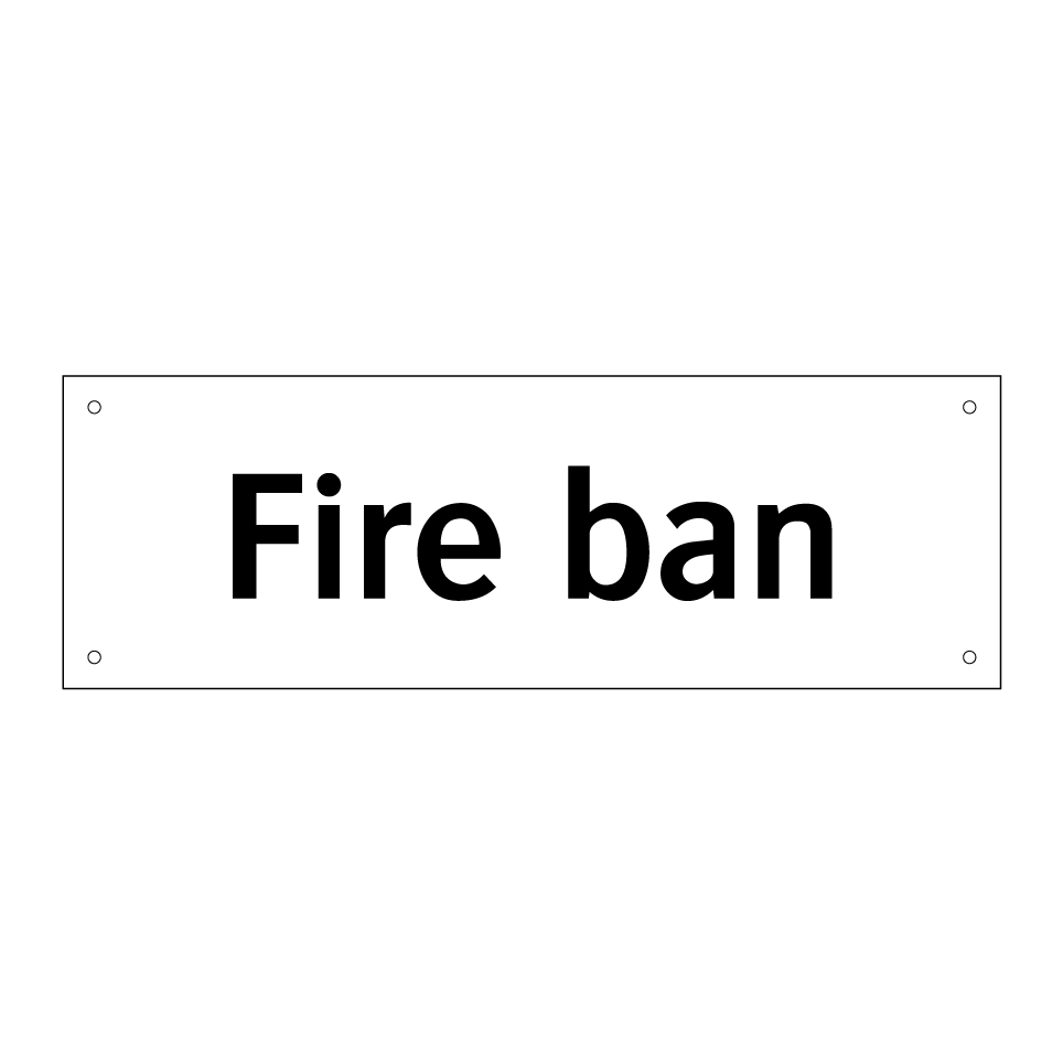 Fire ban