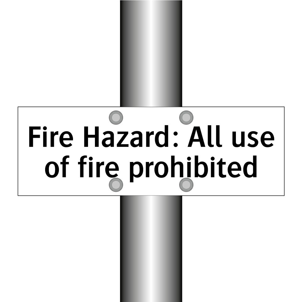 Fire Hazard: All use of fire prohibited