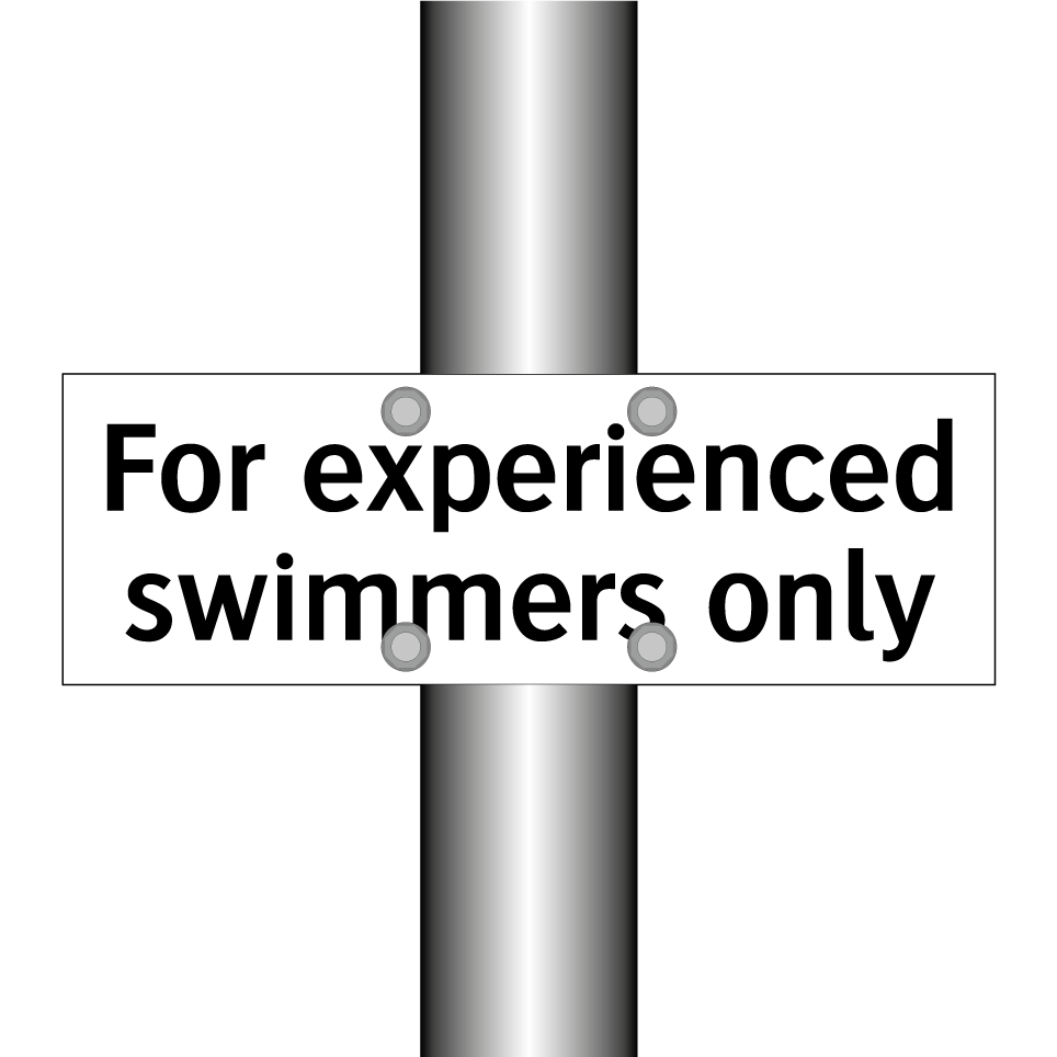 For experienced swimmers only
