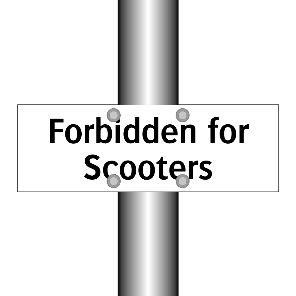 Forbidden for Scooters