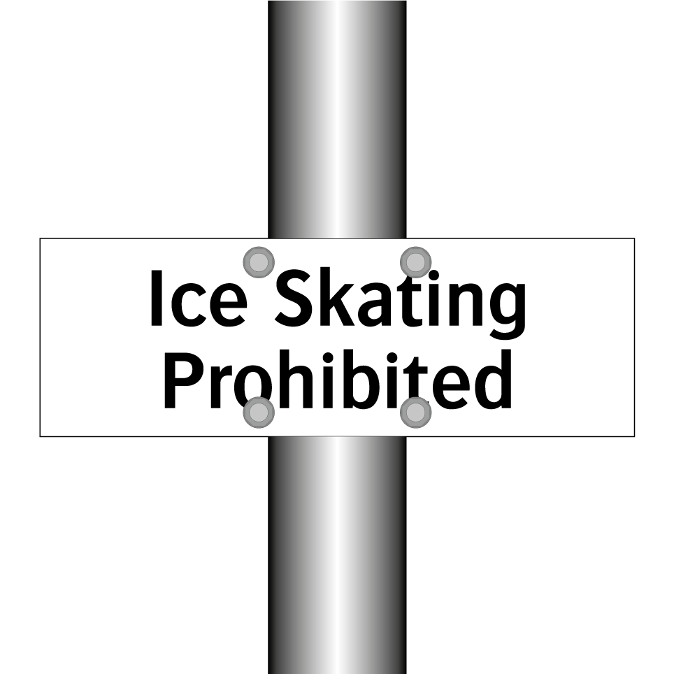 Ice Skating Prohibited