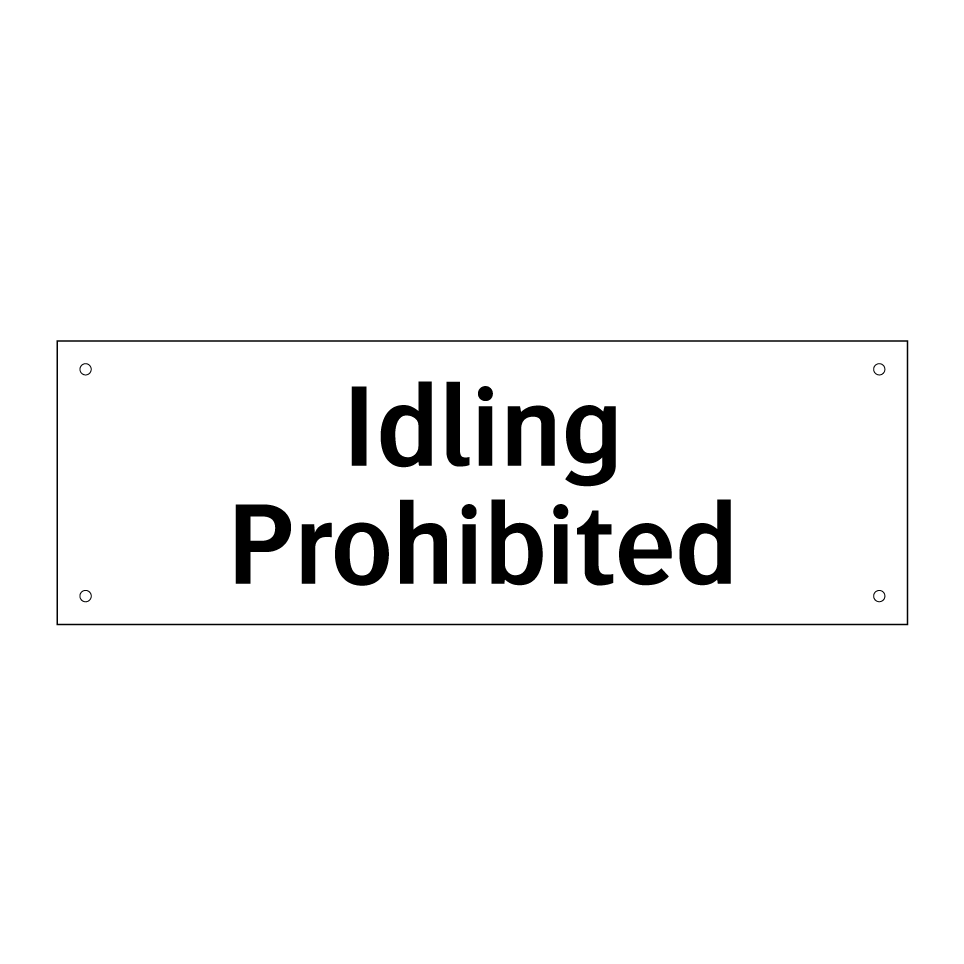 Idling Prohibited
