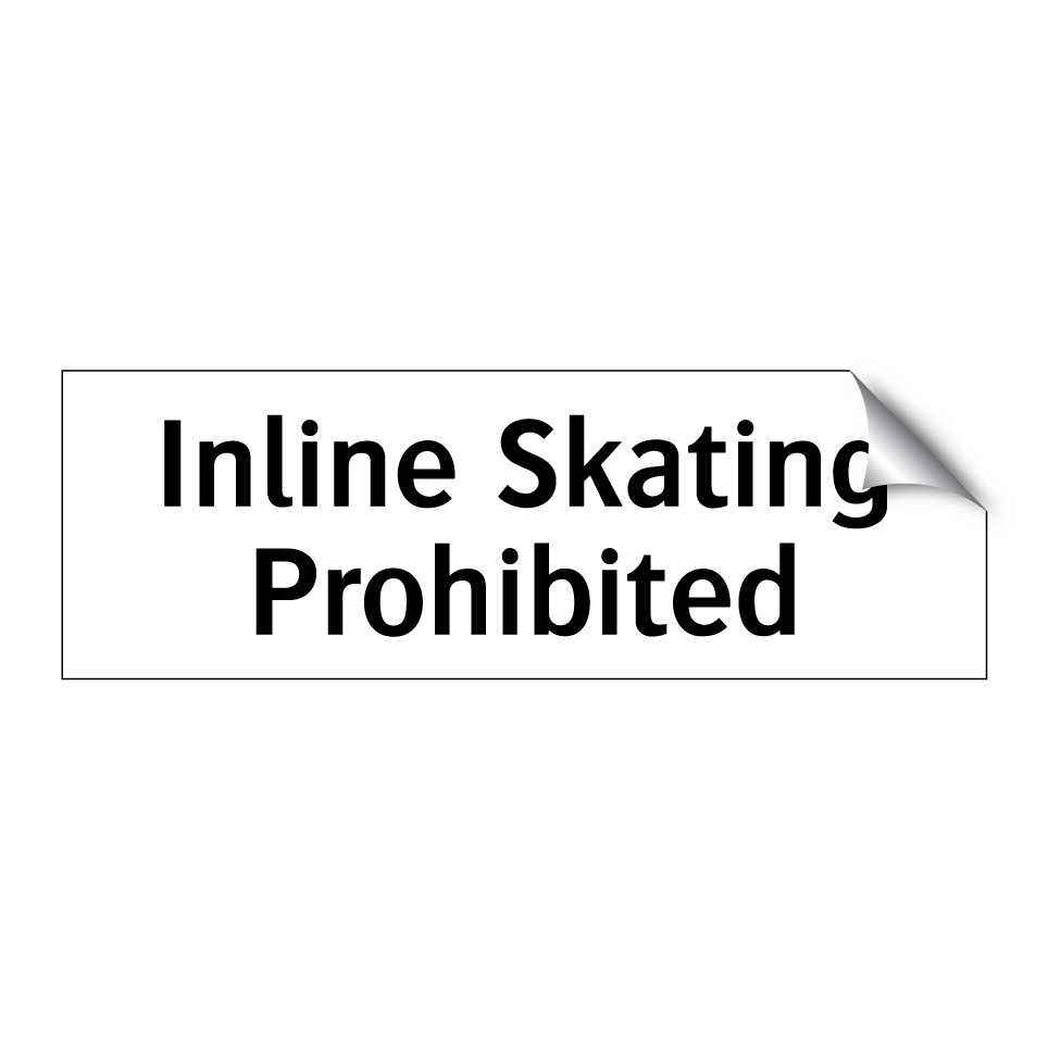 Inline Skating Prohibited