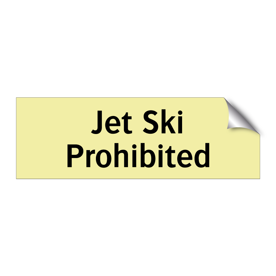 Jet Ski Prohibited