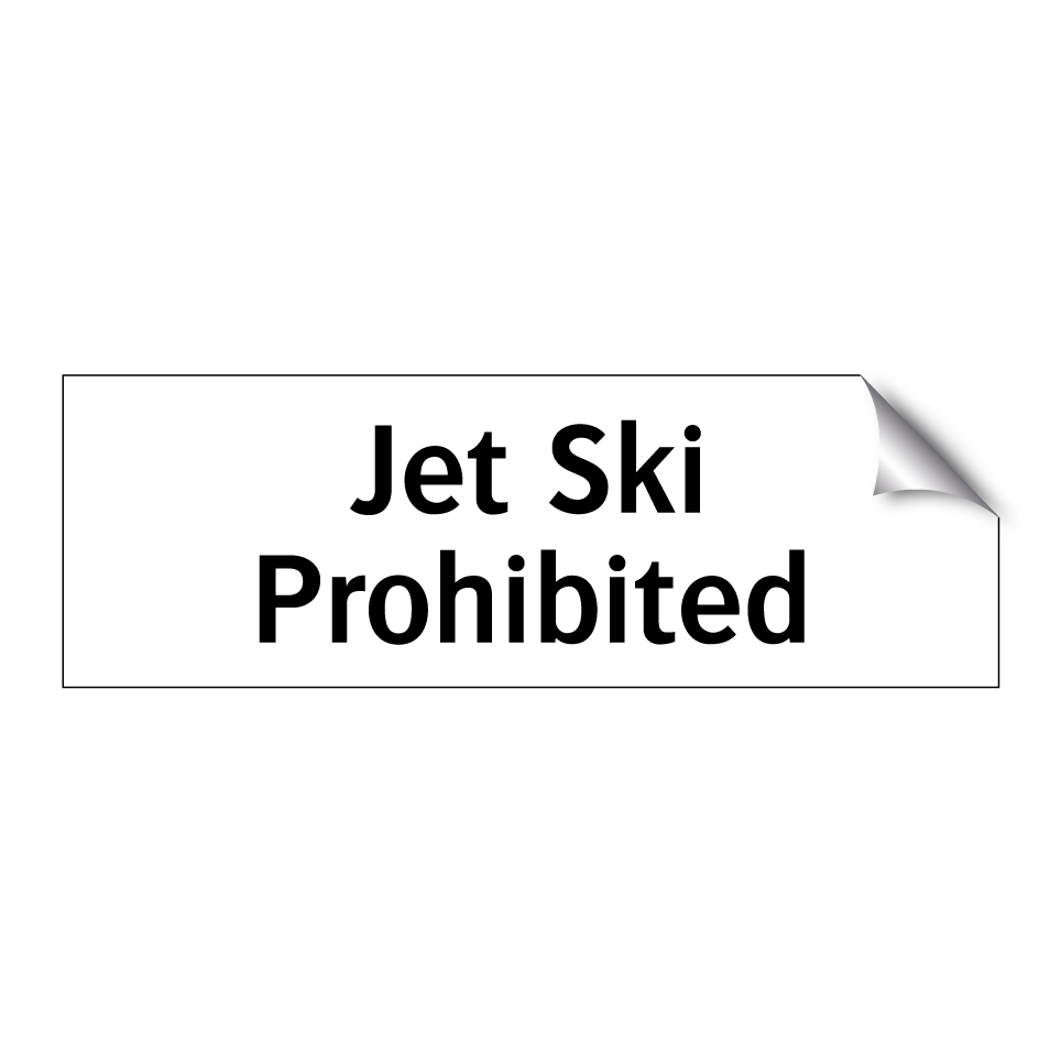 Jet Ski Prohibited