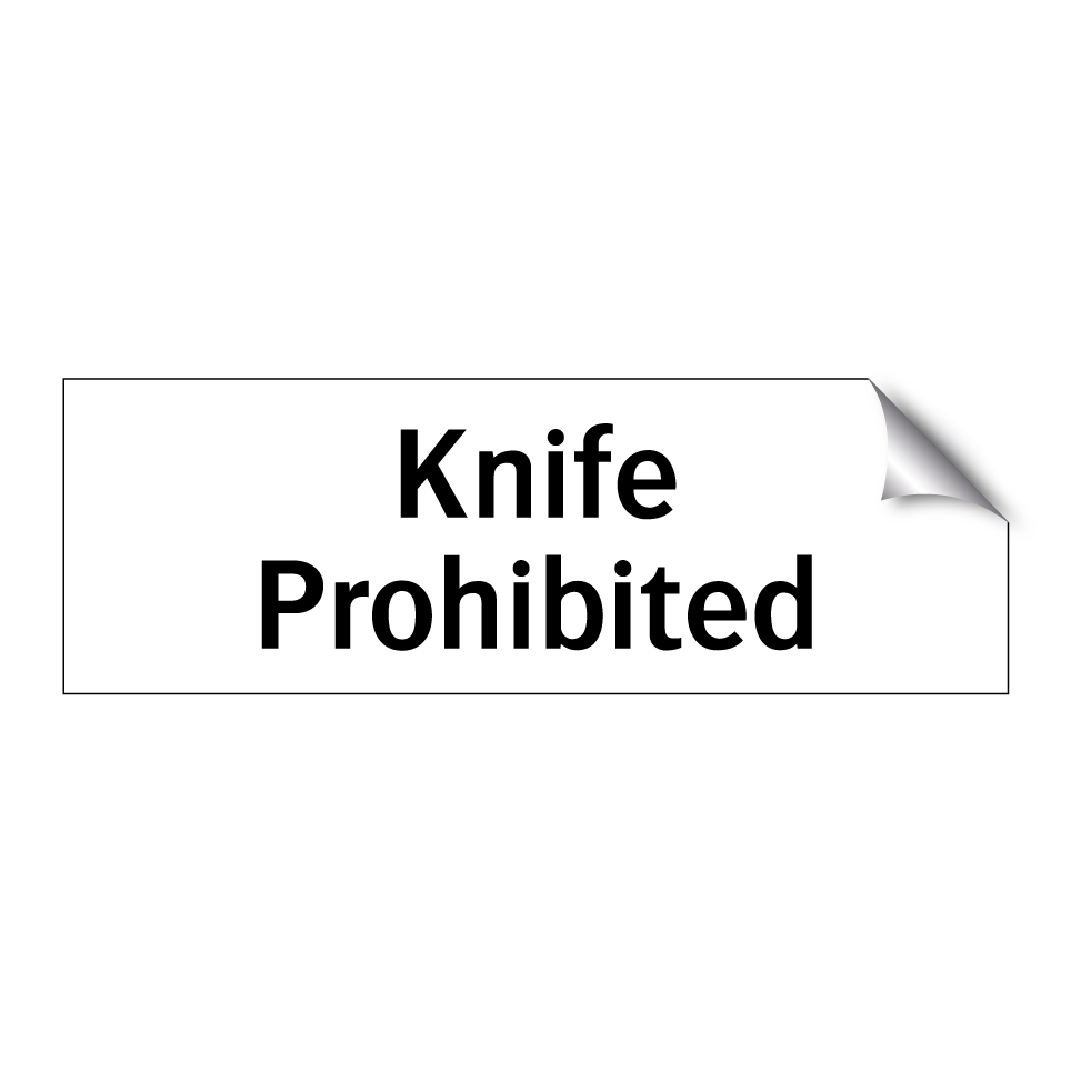 Knife Prohibited