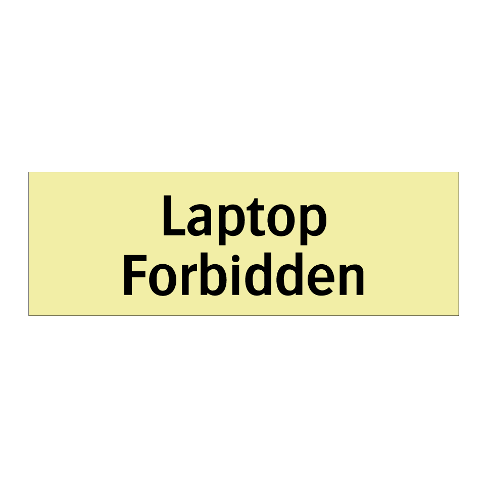 Laptop Forbidden